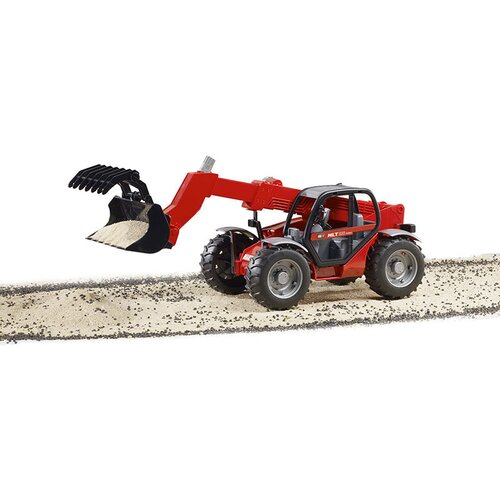 Bruder kamion MAN TGA sa niskom prikolicom i Manitou telehendlerom 027742 Slike