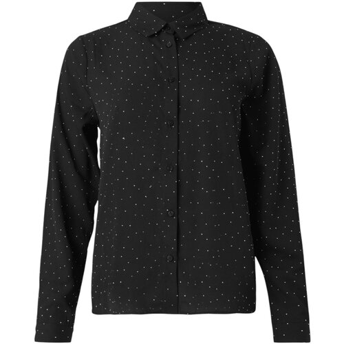 Only Srajce &amp;amp; Bluze Onlzeke L/S Stud Shirt Wvn 15357355 Črna Slike