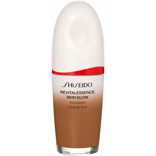 Shiseido Revitalessence Skin Glow Foundation blagi puder s posvjetljujućim učinkom SPF 30 nijansa Topaz 30 ml