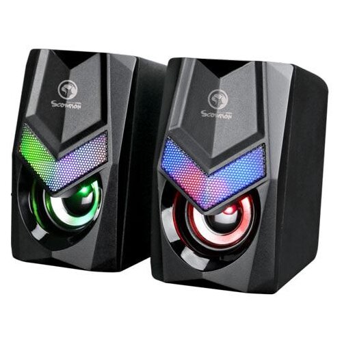 Marvo zvučnici SG-118, led, 2.0, 2x3W, crni Cene