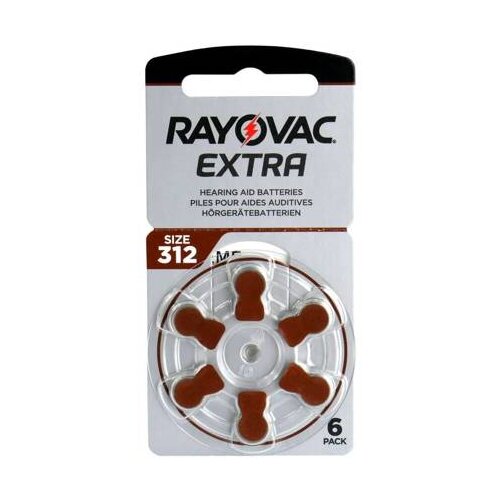  Baterije Za Slušne Aparate Rayovac Extra, Tip 312, 6 Kos Cene