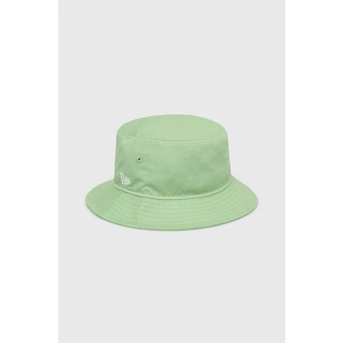 New Era Bombažni klobuk zelena barva