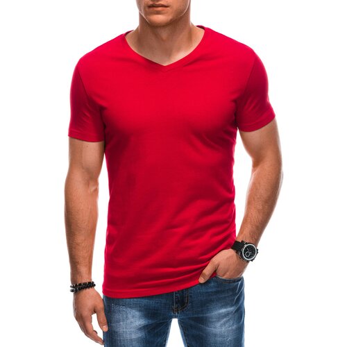 Edoti Men's basic V-neck t-shirt EM-TSBS-0101 Cene