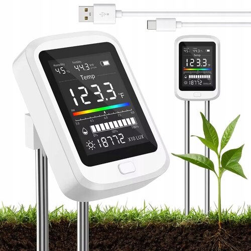  Pametni aku. 6v1 merilnik ph vrednosti tal z barvnim lcd Slike