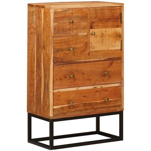  Komoda s ladicama Prirodna 55 x 30 x 90 cm Čvrsto drvo akacije Cijene