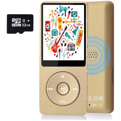 MP3 Player Bluetooth 32GB zlatni Slike