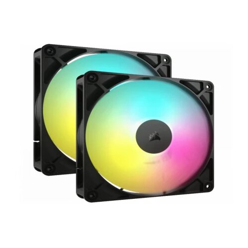 Corsair Ventilator RS140 ARGB/140mm/dual pack/crna Slike