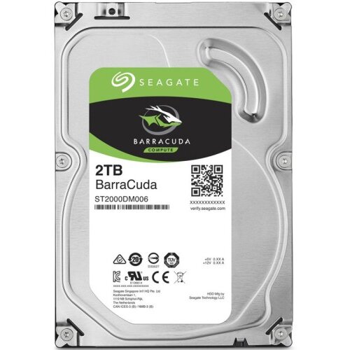 Seagate BarraCuda 2TB 3,5" SATA3 256MB 7200rpm trdi disk ST2000DM008 Cene