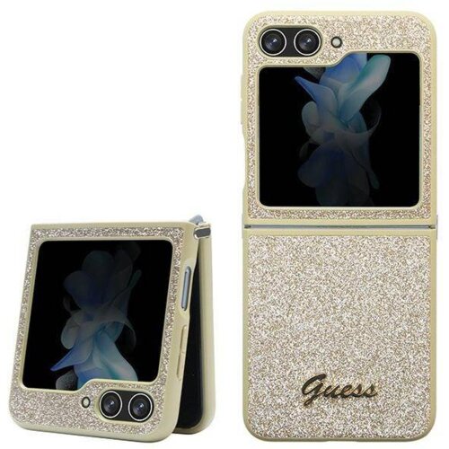 Guess GUHCZF5HGGSHP ovitek samsung galaxy z flip 5 F731 - zlat z bleščicami Cene