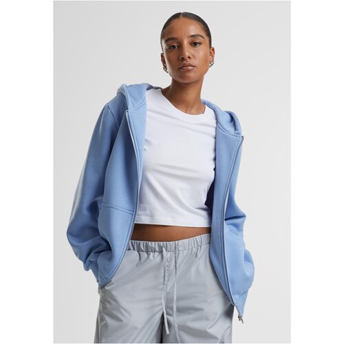 Urban Classics Women&amp;#039;s zip-up hoodie Fluffy Hoody light blue Slike