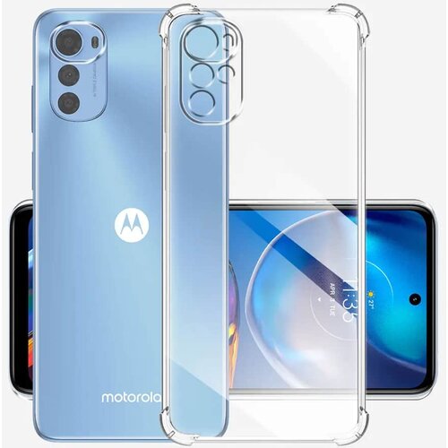  Silikonski ovitek z ojačanimi robovi za Motorola Moto E32/Moto E32s - Prozorna Slike