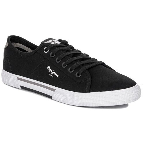 PepeJeans Nizke superge Brady Men Basic Black Črna Slike