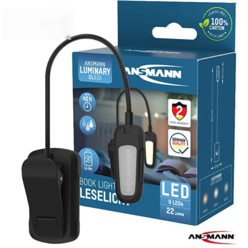 Ansmann Baterijska lampa LED Clip-light CL930, Crna Slike