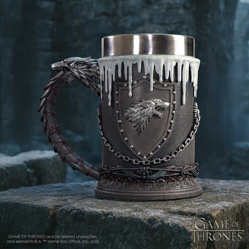 Here Be Dragons HOUSE STARK vrč 14.7CM Slike