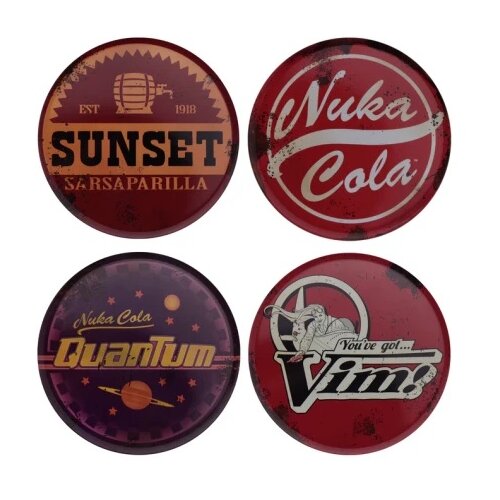 Fanattik Fallout Set of Four Metal Drinks Coasters ( 073049 ) Cene