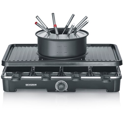 Severin RG 2347 Raclette / Fondue, 8 W, loncev, 1400 2-v-1 kombinacija Slike