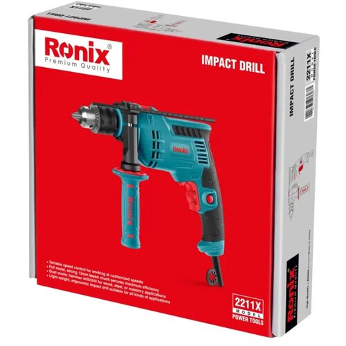 Ronix ELEKTRIČNA UDARNA BUŠILICA E 2211X CB 750W/13MM Cene
