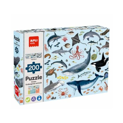 Apli Puzzle - Ugrožene životinje - okean ( 19696 ) Slike