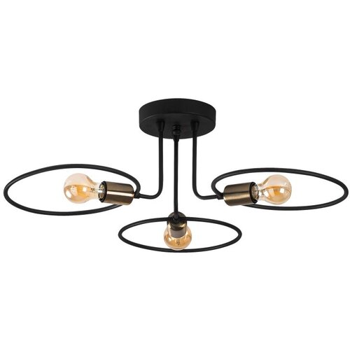 Opviq Vislica CIRCLE, crna, metal, 66x 66 cm, visina 22 cm, 3 x E27 40 W, Circle - 1341 Cijene