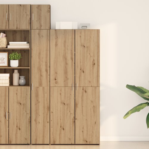 vidaXL visok bife iz umetnega hrasta 40x42.5x185 cm iz inženirskega lesa Cene