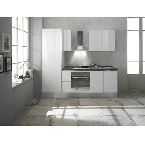 Marinelli Cucine Kuhinjski komplet Giulia (Širina: 245 cm, Lijevi graničnik, Bijele boje) Cijene