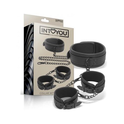 Intoyou Black Shadow Ovratnica in lisice Intoyou Black Shadow Slike