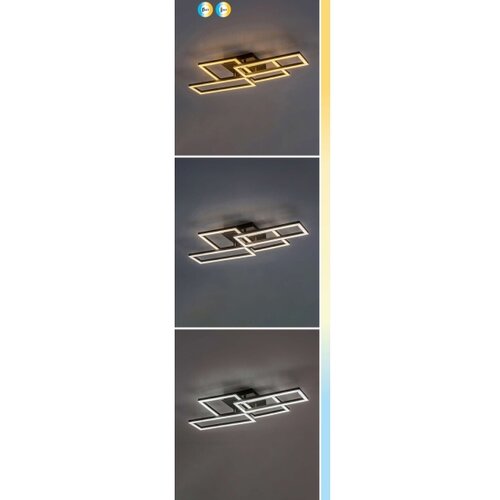 Rabalux luster Drusus, LED, 40W, 3000-6500K, 70x35cm, Crni Slike