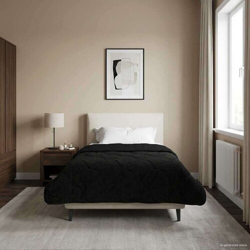  Ljetni pokrivač Crna 135 x 200 cm Mikrofibra i teddy flis Slike