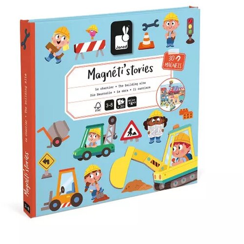 Janod magnetna knjigica stories the building site Cene