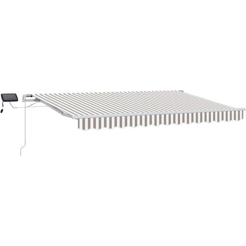 vidaXL Retraktilna tenda Svetlo siva in bela. 600 &times; 300 cm, (5000252740) Cene