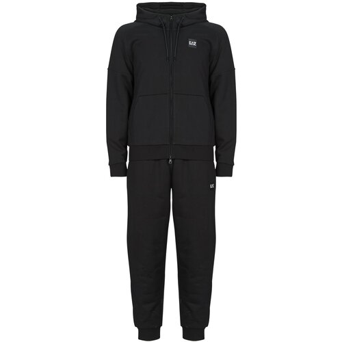 Ea7 Emporio Armani TRAIN VISIBILITY M T-SUIT HOODIE FZ CH BR - TRAIN VISIBILITY M T Crna Slike