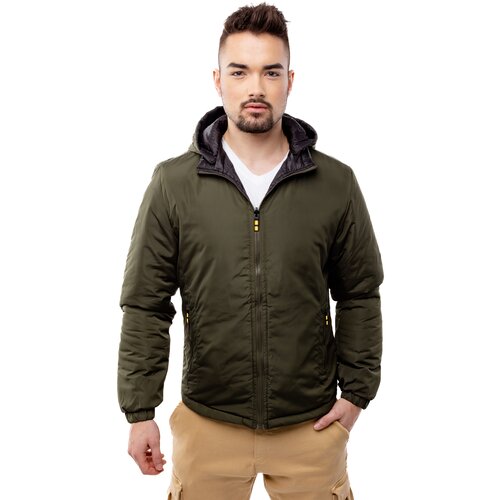 Glano Men&amp;#039;s double-sided jacket - khaki Slike
