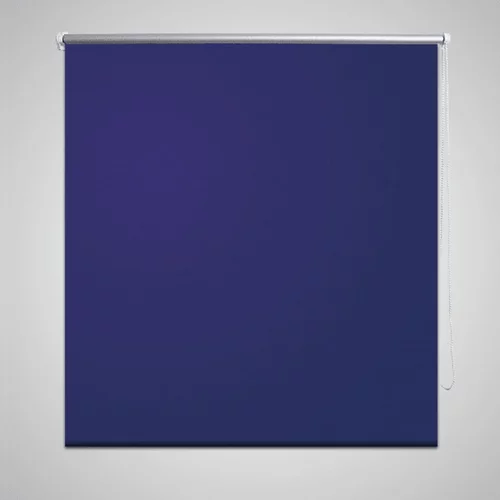 vidaXL Roleta / Senčilo za Zatemnitev Oken 100 x 230 cm Temno Modre Barve