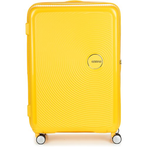 American Tourister Trdi kovčki SOUNDBOX SPINNER 77/28 TSA EXP Rumena Cene