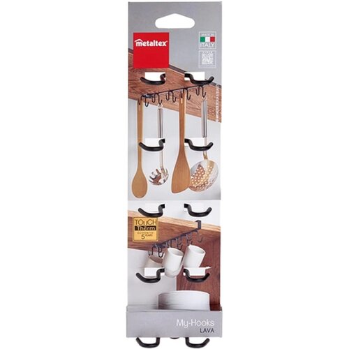  Kuhinjski stalak sa kukicama MyHooks Lava 6x25x6cm Metaltex 361130 001 Kuhinjski stalak sa kukicama MyHooks Lava 6x25x6cm Metaltex 361130 001 Kuhinjski stalak sa kukicama MyHooks Lava Slike