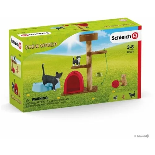 Schleich 42501 - Farm World - Igriva zabava za ljubke mačke