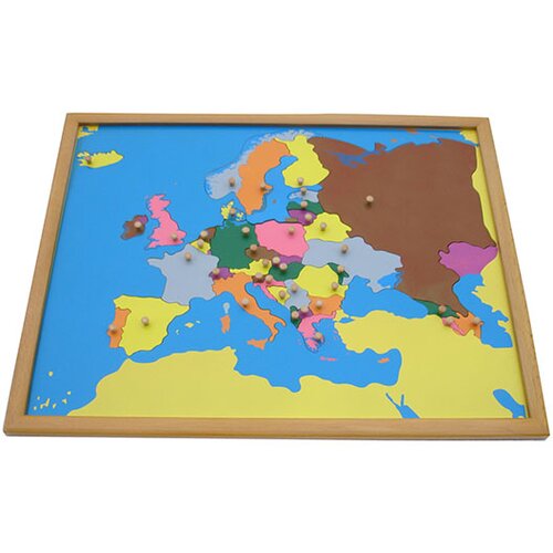  Edukativne igračke slagalica Evropa MON-ATG0075 Montesori 14047 Cene