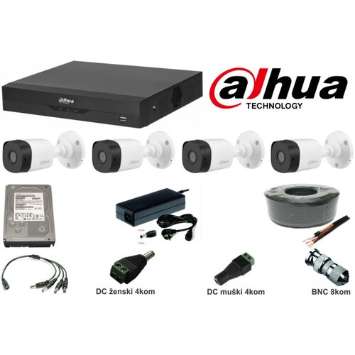 Dahua SET-01 * 4 kamere + DVR, FULL HD, 3TB - Cene