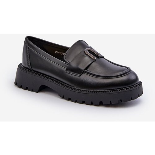 Kesi Girls&amp;#039; shoes, moccasins with embellishments, black Elvilda Slike