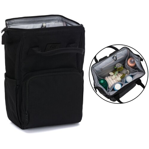Fillikid torba/ruksak za pelene Barcelona, black Slike