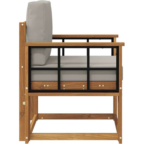  Set vanjskih sofa Čvrsto drvo akacije i poliester Slike