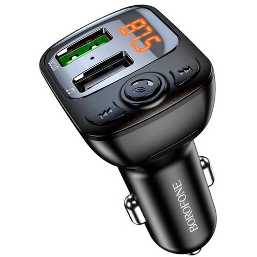 FM transmiter Bluetooth sa USB punjačem BOROFONE BC41 Eminency QC3.0 Car TF card playback black Cijene