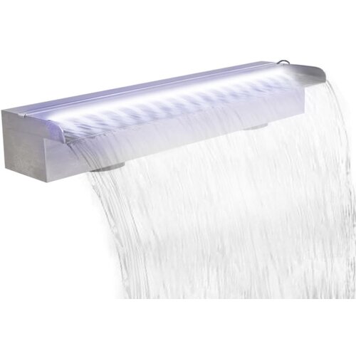 vidaXL Pravokutna fontana za bazen s LED svjetlom nehrđajući čelik 60 cm Cijene