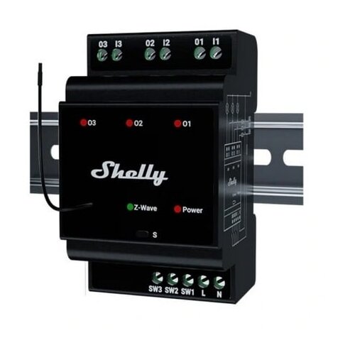 Shelly Qubino Wave Pro 3 3-channel Din Z-wave Bus Relay Cijene