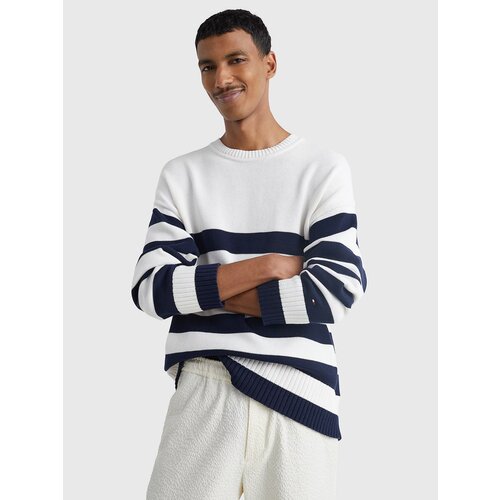 Tommy Hilfiger Blue and White Men's Striped Oversize Sweater Breton - Men |  ePonuda.com