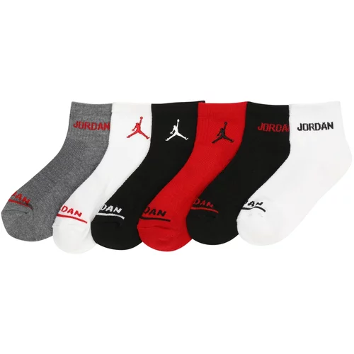 Jordan Nogavice siva / rdeča / črna / bela