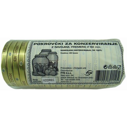  Pokrovčki za kozarce za vlaganje z navojem (premer: 82 mm, 20 kos) Cene
