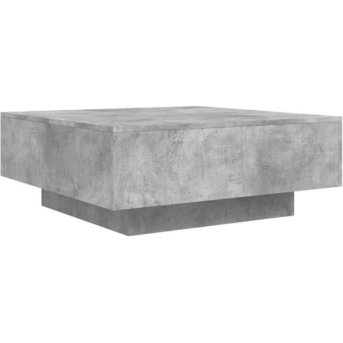  Stolić za kavu siva boja betona 80x80x31 cm konstruirano drvo Slike