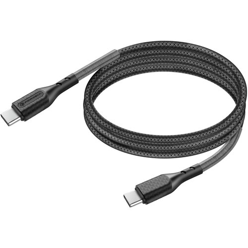 forcell Kabel USB-C na USB-C 100W Power Delivery 3.0, pleten karbon 1m, Črna, (5000191812) Cene