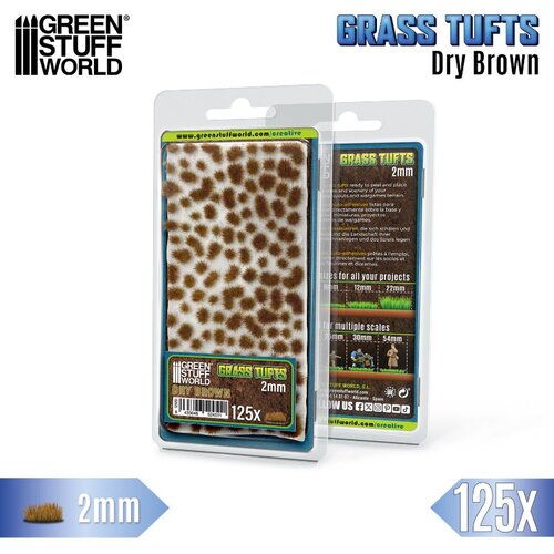 Green Stuff World Static Grass Tufts 2mm Dry Brown | Buseni trave 2mm suvo braon Cene